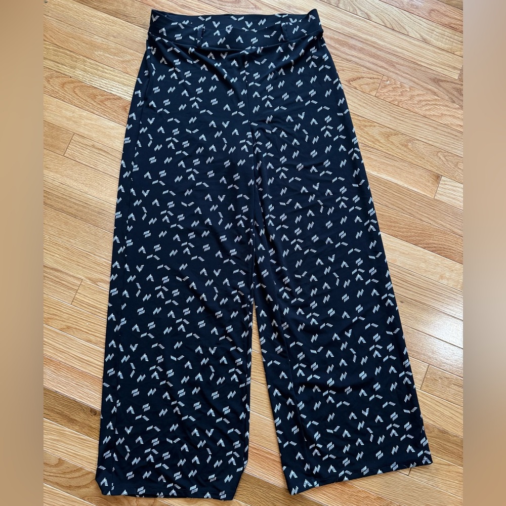 White House Black Market Patterned Wide-Leg Pants